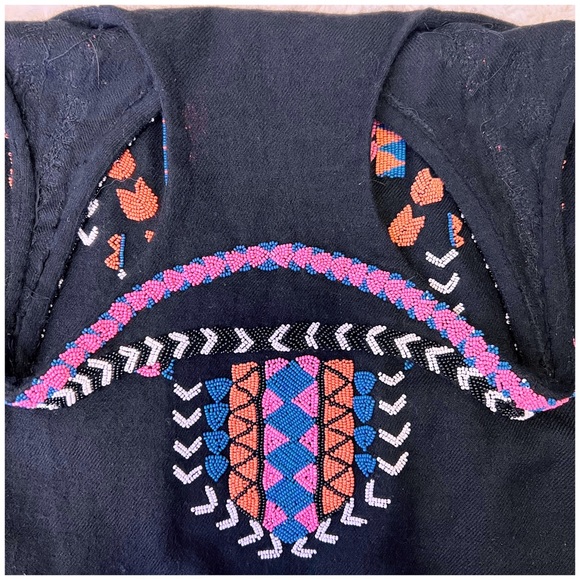 EUC BEAUTIFUL Mara Hoffman Beaded Embellish Racerback Tank Sz Small - A FIND!!! - Picture 8 of 8